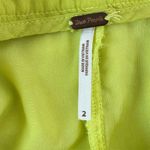 Free People  Say La Vie Lime Green Velvet Wide-Leg Pants Size 2 Photo 7