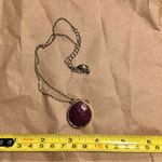 Festive, Purple Glitter, Faceted Acrylic Choker Necklace, 10+ in chain Photo 3