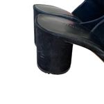 Vince Black Tanay Suede Leather Slide Mule Block Heel size 9 Photo 1