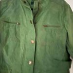 Boden Green Wax Coated Barn Coat size 16 Photo 1