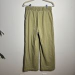 Young Fabulous and Broke Wide Leg Baggy Pant Women S Tan Green Cotton Minimal Boho Photo 1