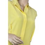 Tory Burch $395 Gigi Lemon Curd Cap Sleeve Silk Shirtdress Dress Size 8 Photo 2
