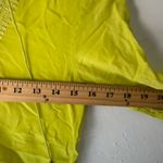 EXPRESS Y2k Size XS Neon Yellow Boho Rhinestone Silk Blend Going Out Top Photo 8