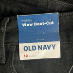 Old Navy  Black denim Wow bootcut mid rise black jeans, 12 short, NWT Photo 4