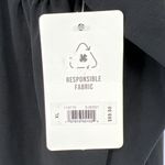 Lucky Brand  Sandwash Button Front Babydoll Blouse Jet Black XL NWT Photo 9