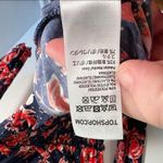 Topshop Faux Wrap Dress Navy Red Floral Photo 10