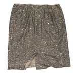 Chico's  Goldtone Sequined Midi Skirt Size 2.5 Photo 3