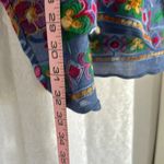 FIG & FLOWER EMBROIDERED BUTTON SHIRT Sz: L Blue Size L Photo 3