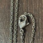 Swavorski Swarovski Red crystal heart silver tone necklace with small stones, preowned Photo 3