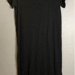 Jessica Simpson Black Short Sleeve T-shirt MIDI Dress Size Large Photo 0
