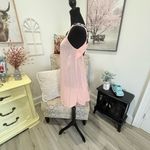 Jasmine & Ginger  Pink Midi Dress with Navy Accents Photo 3