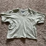 Brandy Melville John Galt sage green cropped top, one size Photo 0