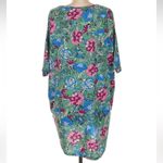 LuLaRoe  Roses Floral Garden Party Oversized Irma High Low Tunic Blouse Size M Photo 1
