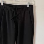 ZARA Basic Tie Ankle Dress Pants Black Size Medium NEW Photo 2
