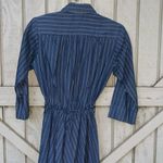 Vintage dress long sleeve with stripes 60s 70s Photo 4