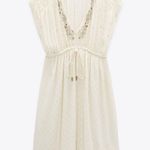 ZARA NWOT  POLKADOT SHEER BEADED MINI DRESS Photo 7