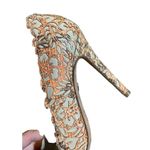 Alice + Olivia Dina Rose Cutout Overlay Dress Pumps - Coral 7.5 Photo 8