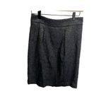 Ann Taylor  Black Gray Tweed Pencil Skirt Wool Career Fall 2 Business Photo 2
