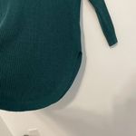 EXPRESS  Strappy Circle Hem Tunic Sweater Solid Teal Green Blue 3/4 Sleeve Winter Photo 8