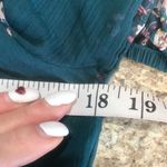 Mudd Size small green and maroon floral dress Photo 3