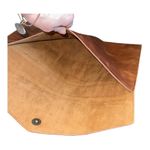 Etsy BB engraved initials 13x10 leather laptop sleeve envelope style flap closure Photo 2