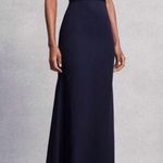 Vera Wang  White Women Bridesmaid Dress Sz. 0 EUC  (No Belt) Maxi Wedding Guest Photo 1