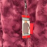 Nicole Miller Reversible Quilted Faux Fur Vest Wine Size Medium NWT Photo 3