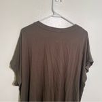 T Tahari V-Neck T-Shirt Olive Green Dolman Sleeve Photo 7