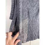 Nicole Miller  Ribbed Turtleneck Tunic Charcoal Size Med Side Slits Quiet Luxury Photo 1