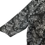 Catherines 3X-Large (26/28W) Top Button-Up Abstract 3/4 Roll-Tab Sleeve Pin-Tuck Photo 2