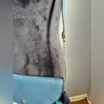 A New Day Shoulder Purse Blue w/ Green Yellow Black Tassels, Removable Strap Photo 1