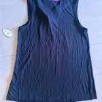 Soma Womens Tunic Top Black Sleeveless Notch Neck Stretch Crochet Blouse M Size M Photo 6