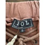 POL  Women's Lounge Shorts Size Small Brown Drawstring Trim Casual NWT Photo 3