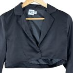 Princess Polly Womens S Black The City Cropped Blazer Minimalist Chic Corpcore Photo 2