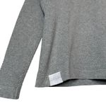 Harcour Equestrian Fitted Long Sleeve Textured Top Gray size Large Photo 2