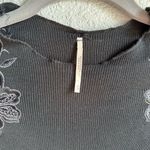 Free People 🖤 Daniella Black Lace Shoulder Blouse Photo 6