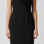 Calvin Klein Calvin Klein Black Pleated Bib Sleeveless Shift Dress Size 4 Photo 0