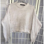 Jenni Kayne Boucle Cream Cotton Cocoon Quiet Luxury Minimalist Sweater Size XS Photo 2