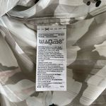 Banana Republic  Gray Striped Floral Button Down Blouse Dress Shirt Size Small Photo 6