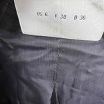 Akris Punto Womens Blazer Wool Black Gray Pinstripe Notched Lapel Size 6 Office Photo 5