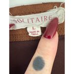 Solitaire  brown faux suede over coat with pockets womens size large Photo 4