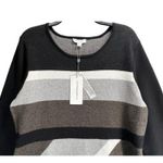 Katherine Barclay Dress Womens Large Knit Sweater Geometric Striped Career NWT Photo 2