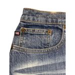 RL Ralph Women Sz 12 Lauren Polo Jeans Co Blue Denim Jean Midi Pencil Knee Skirt Photo 0