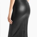 Commando  Smoothing Faux Leather Midi Skirt Size S Small Black Photo 3