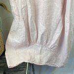 Gigi Moda 100% Linen Pale Pink Luna Sleeveless Midi Smock Dress L Size L Photo 4