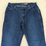 Carhartt Womens Relaxed Fit Double Front Work Jeans Linden Sz 8 Blue 105110 H97 Photo 2