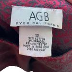 Byer California AGB Vintage 90s Red Black Damask Goth Witchy Vampy Cropped Top Photo 5