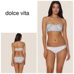New. Dolce Vita reversible snake print bikini. Large. Retails $139 Gray Photo 14