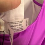 Nicole Miller Studio 1pc Scoop neck Racerback Purple Swimsuit Size Large Photo 4