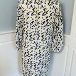 Diane Von Furstenberg DVF  100% Silk Abstract Geometric Print Dress Size 6 Photo 8